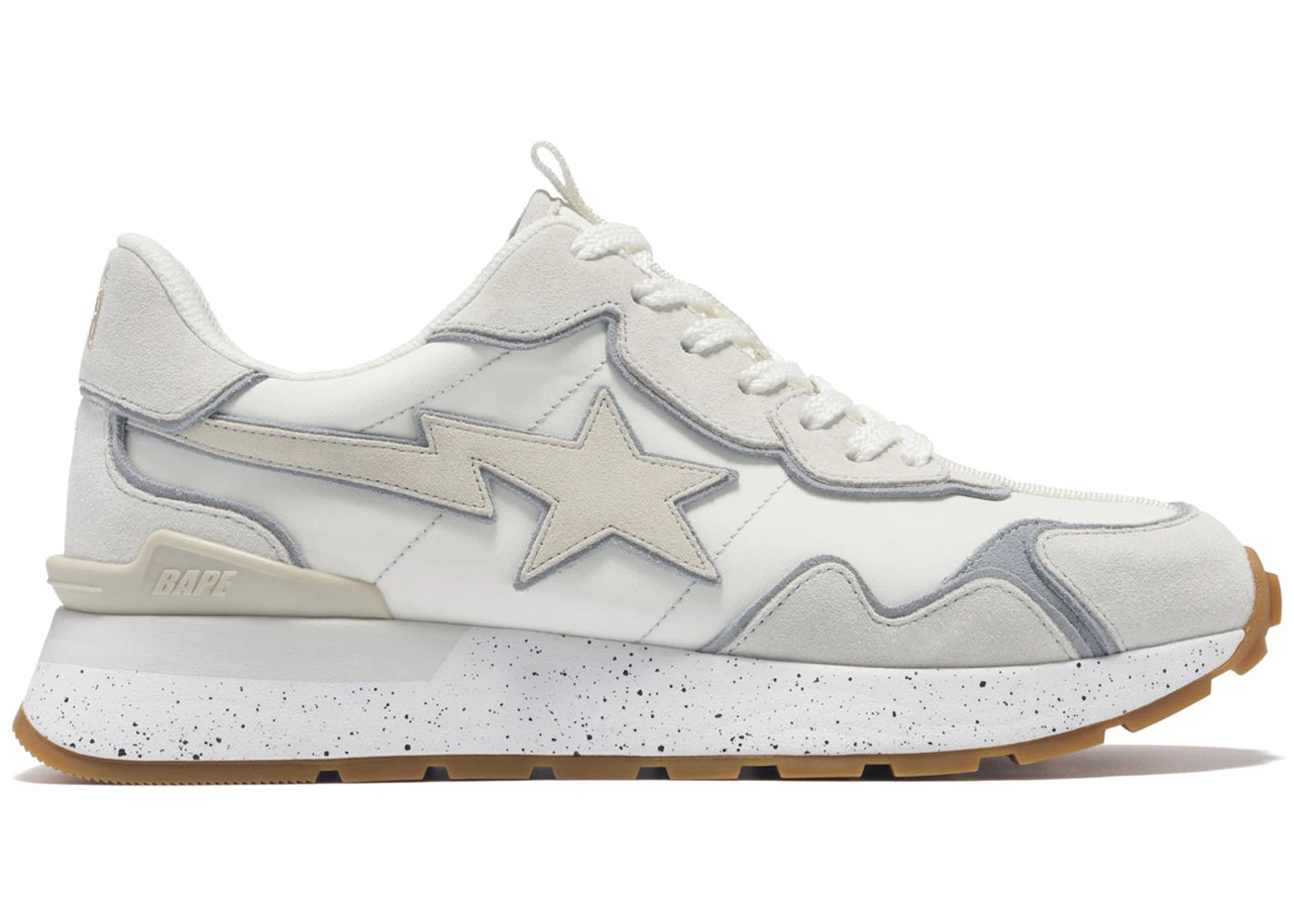 A Bathing Ape Road Sta Express #1 White Grey Gum