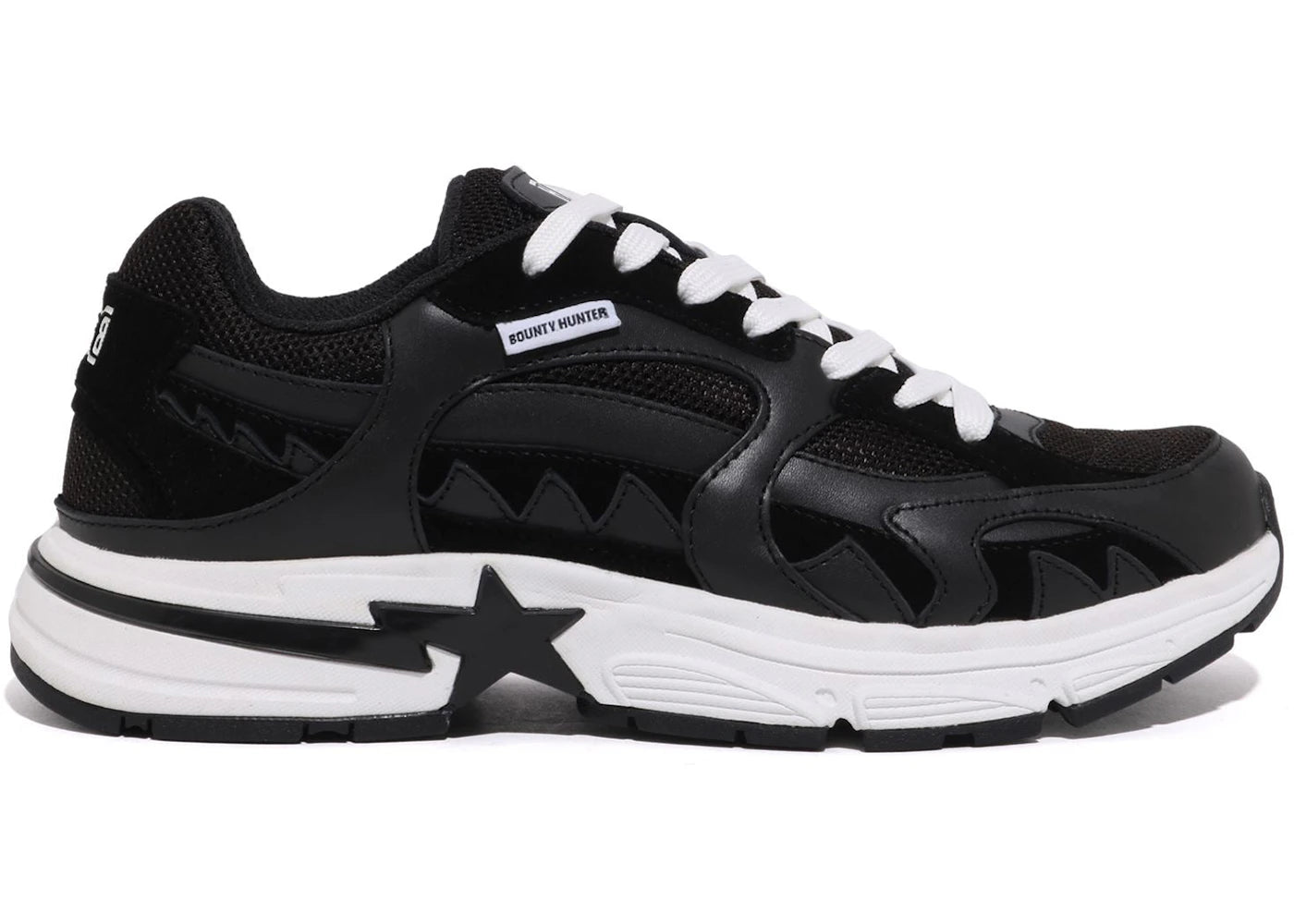 A Bathing Ape Shark Sta Bounty Hunter Black White
