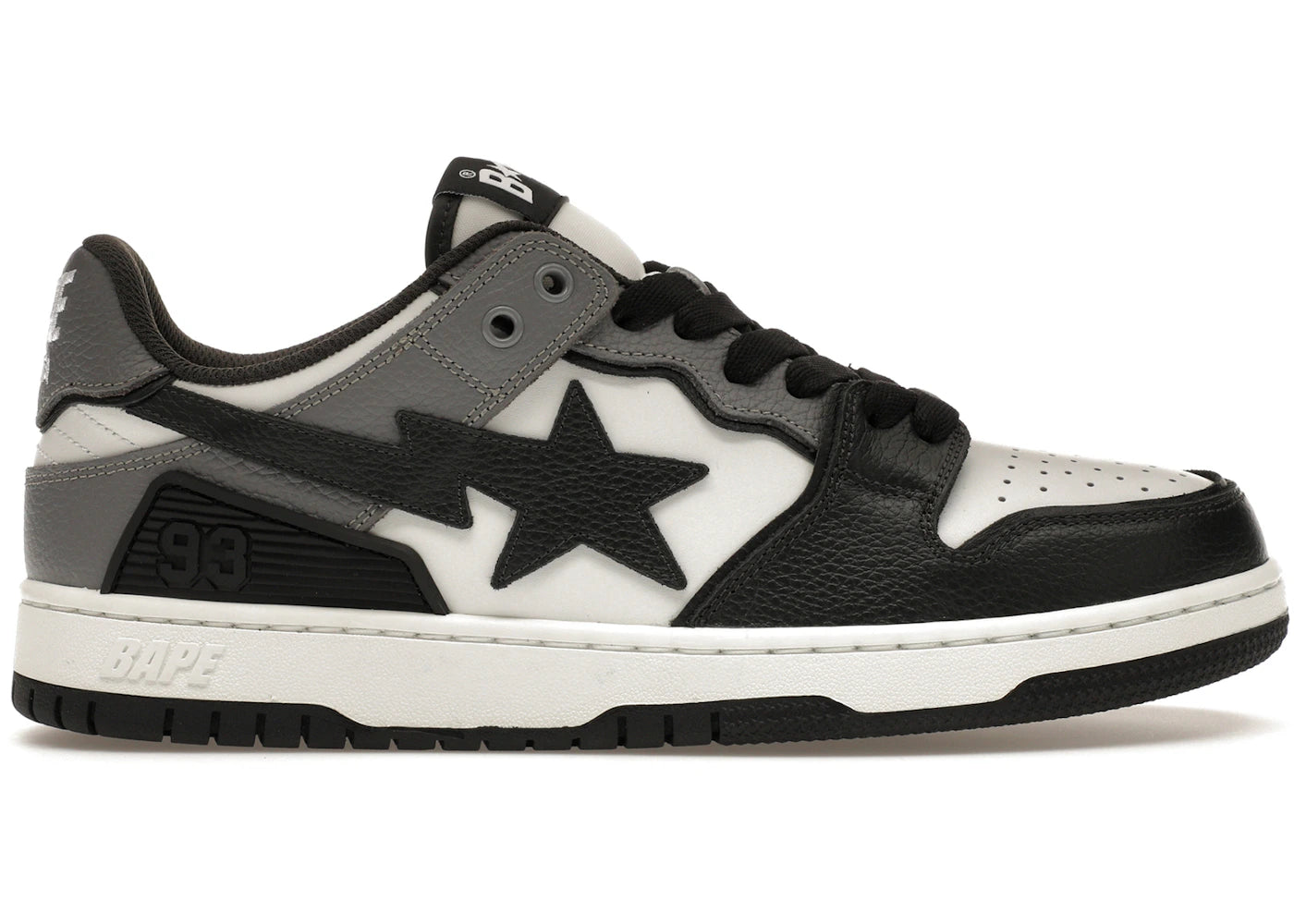 A Bathing Ape Sk8 Sta #5 Black White Grey