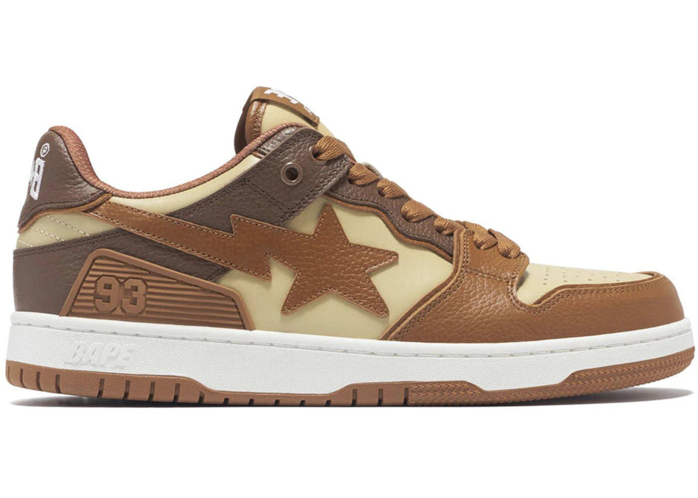 A Bathing Ape Sk8 Sta #5 Brown Beige