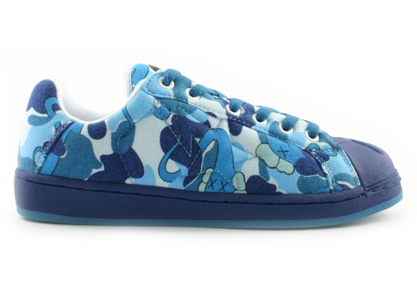 A Bathing Ape Skull Sta KAWS Blue Camo