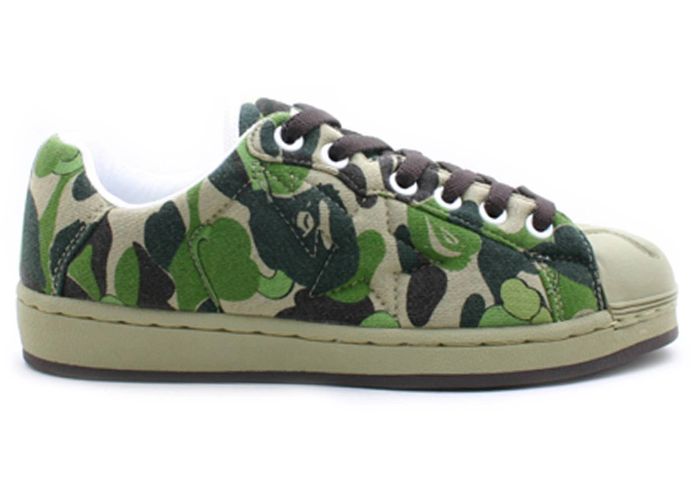 A Bathing Ape Skull Sta KAWS Green Camo