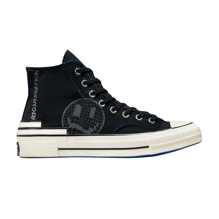 Converse Chuck Taylor All Star 70 Hi Hacked Heel Tear Away Black Blue