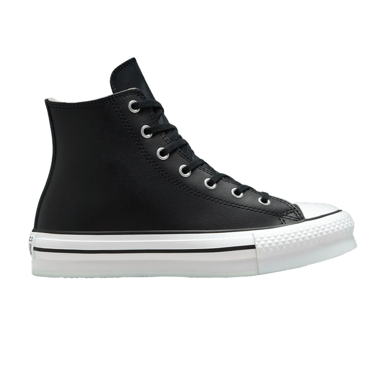 Converse Chuck Taylor All Star Eva Lift Hi Leather Black Natural Ivory (GS)