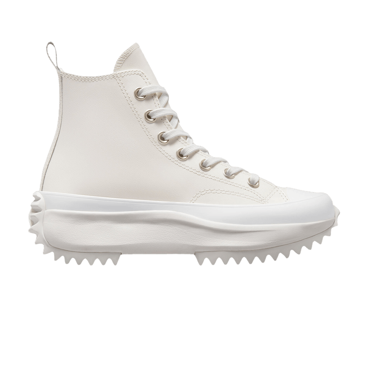 Converse Run Star Hike Platform Hi Iridescent Leather Vintage White