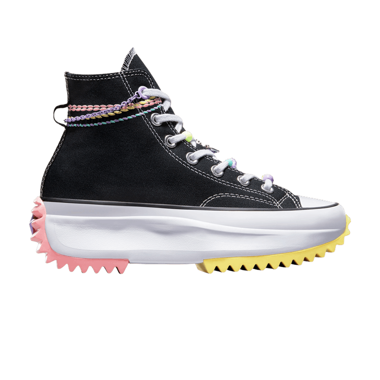 Converse Run Star Hike Platform Hi Embroidered Bracelet Black (Women's)