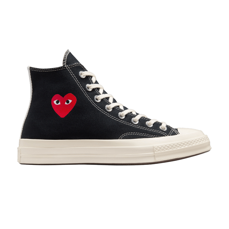 Converse Chuck Taylor All Star 70 Hi Comme des Garcons PLAY Single Heart Black
