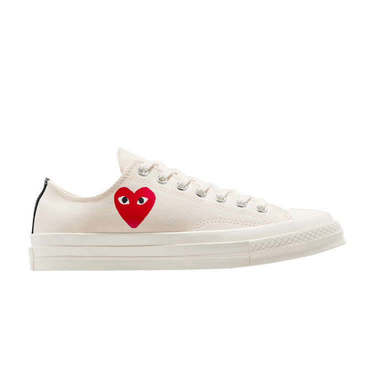 Converse Chuck Taylor All Star 70 Ox Comme des Garcons PLAY Single Heart Milk