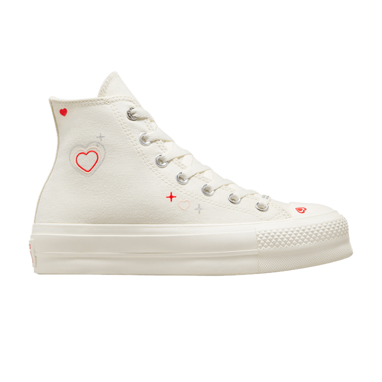 Converse Chuck Taylor All Star Lift Hi Y2K Heart Egret (Women's)