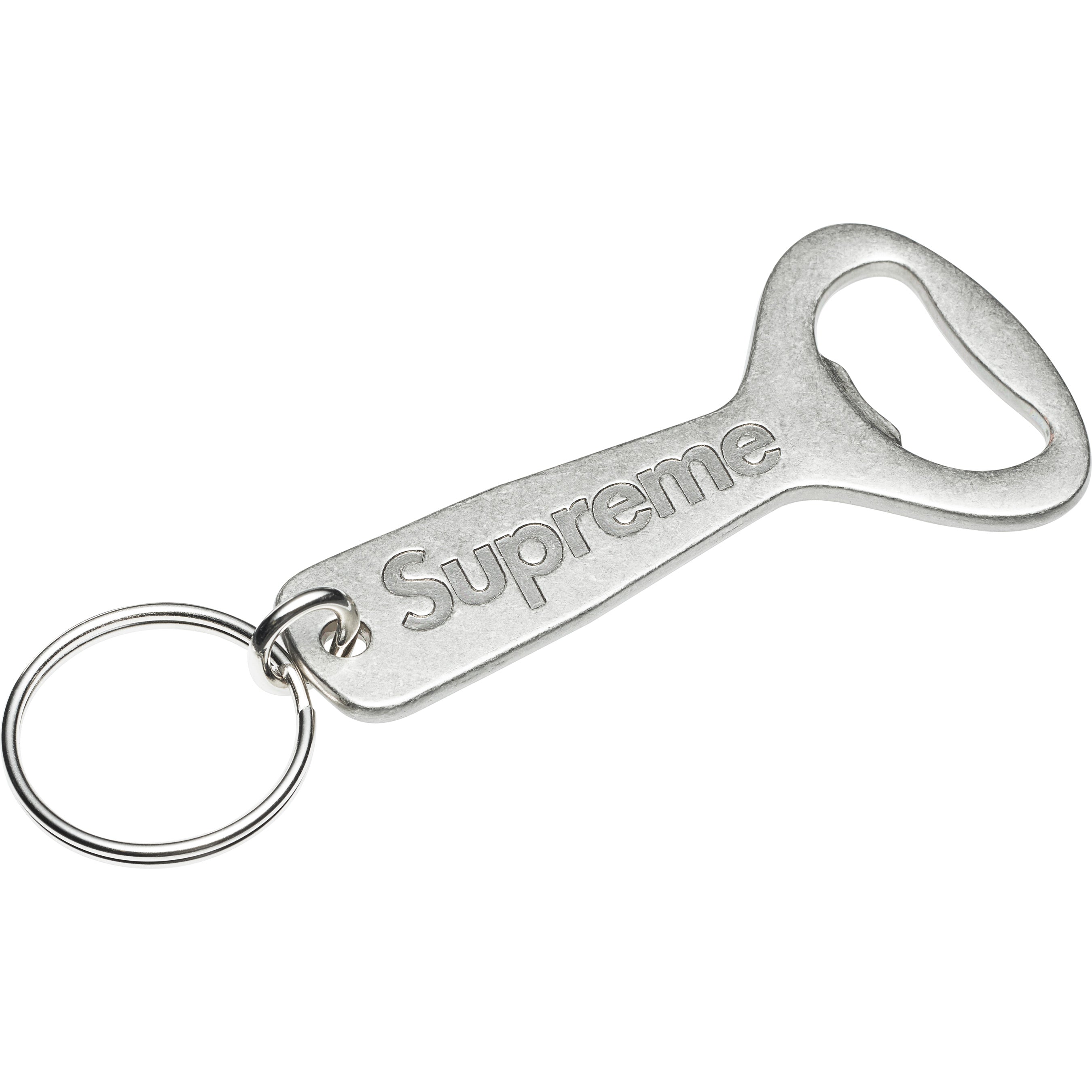 Supreme Bottle Opener Keychain - Silver