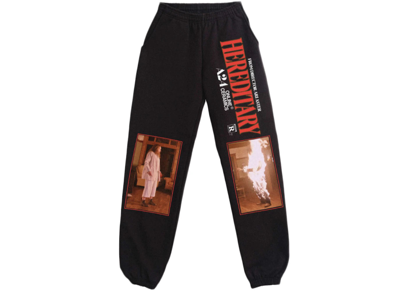 A24 Online Ceramics x Hereditary Fire Sweatpants Black