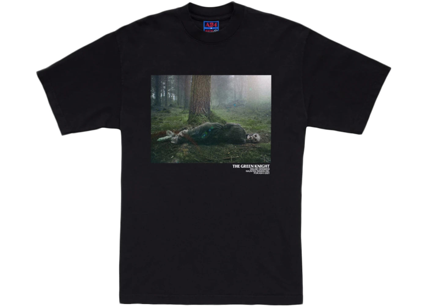 A24 Online Ceramics x The Green Knight Death T-shirt Black