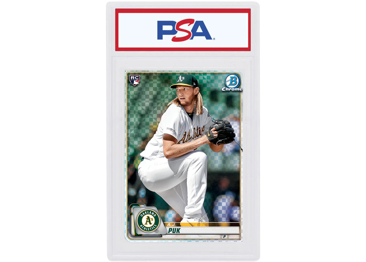 A.J. Puk 2020 Bowman Chrome X Rookie Red X-Fractor 1/1 #34