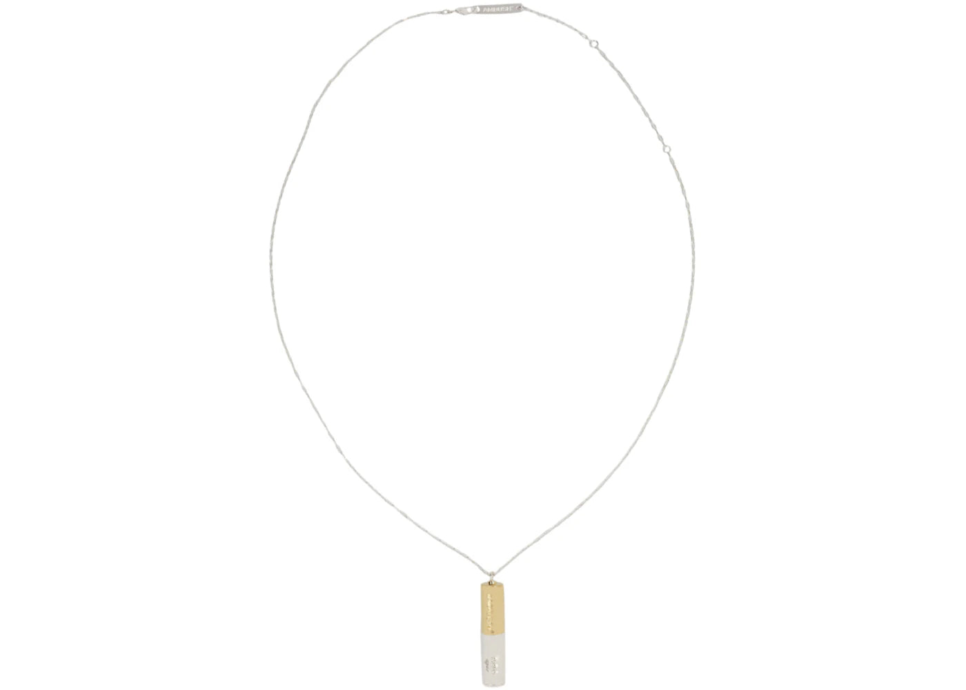 Ambush Battery Charm Necklace Silver
