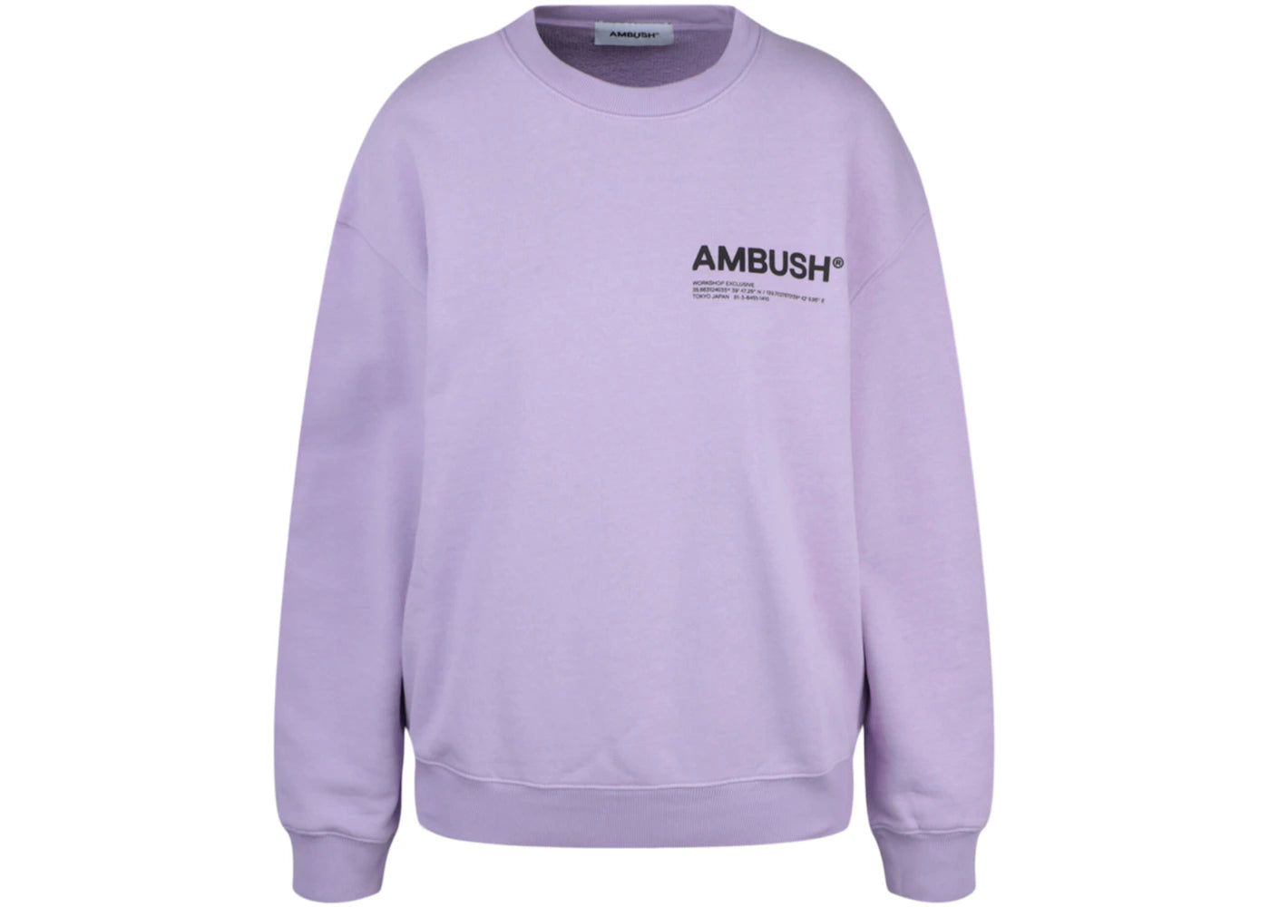 Ambush Crewneck Workshop Sweatshirt Purple