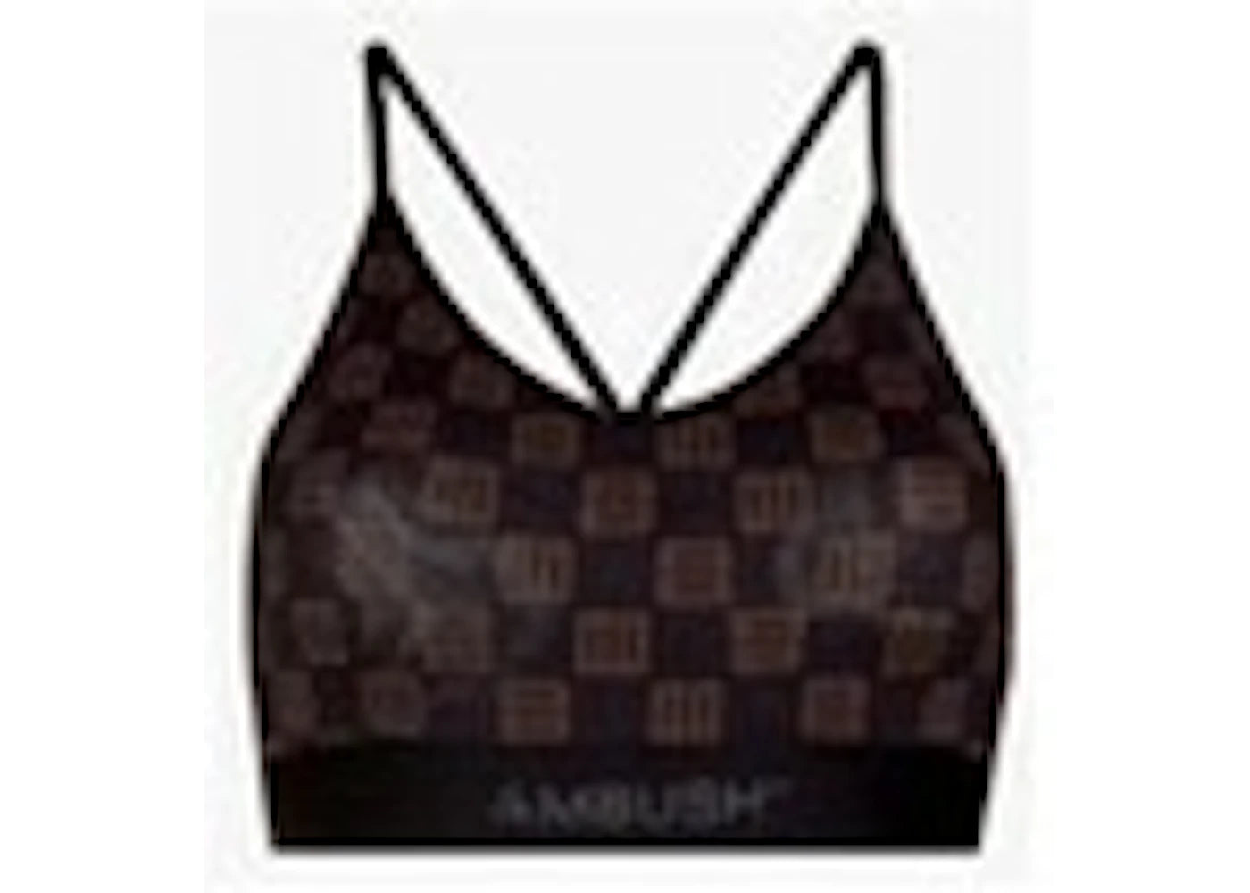 Ambush Monogram Bralette Black