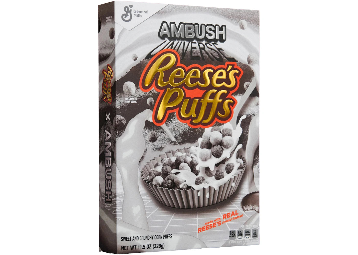 Ambush x The Reeses Puffs The Chrome Box Cereal (Not Fit For Human Consumption)