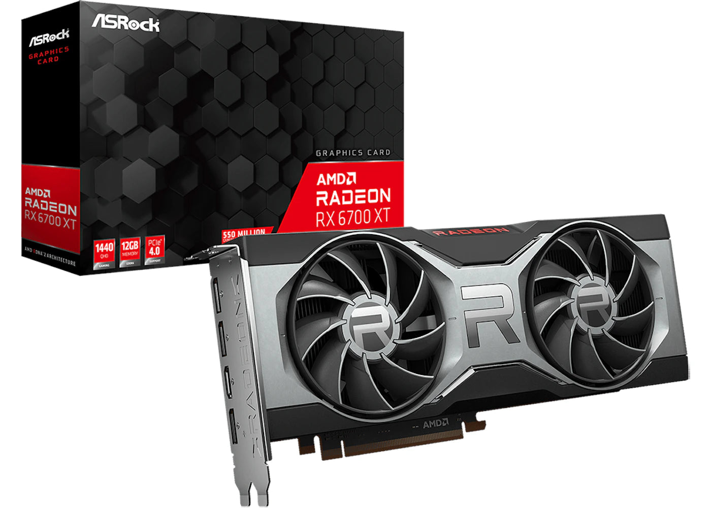 AMD ASROCK Radeon RX 6700 XT 12GB Graphics Card (RX6700XT 12G)