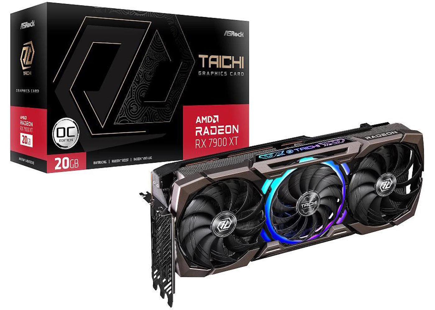 AMD ASRock Tachi Radeon RX 7900 XT 20GB OC Graphics Card RX7900XT TC 20GO