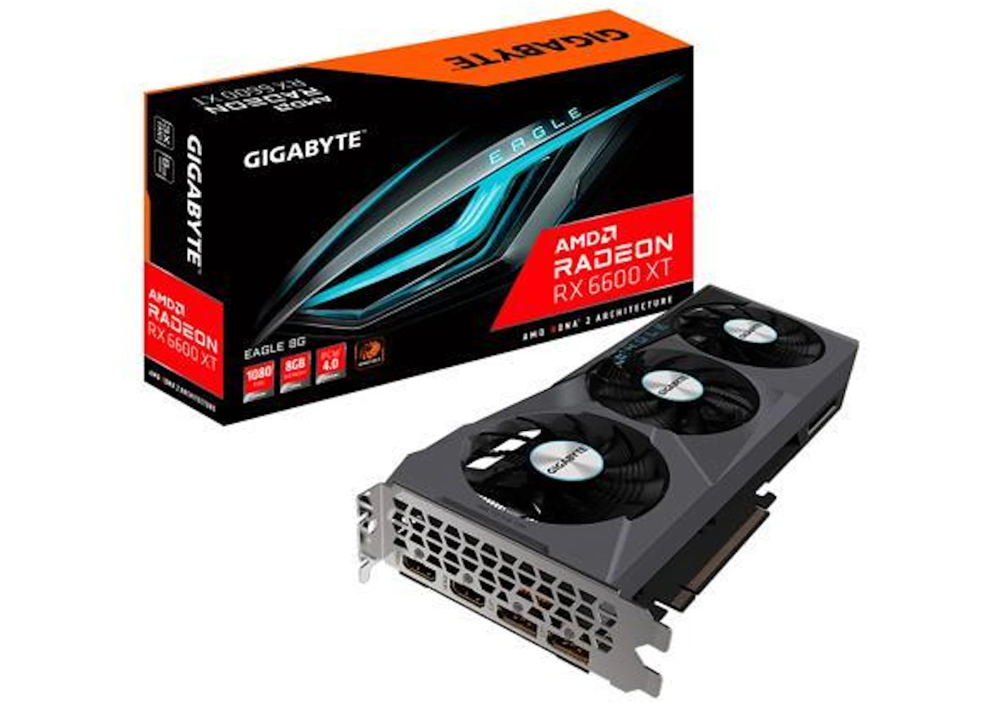 AMD GIGABYTE Radeon RX 6600 XT EAGLE 8G (GV-R66XTEAGLE-8GD)