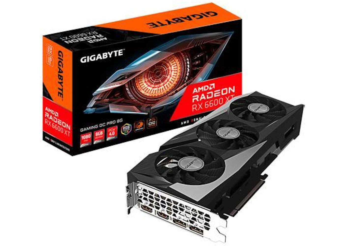 AMD GIGABYTE Radeon RX 6600 XT GAMING PRO 8G OC (GV-R66XTGAMINGOC PRO-8GD)