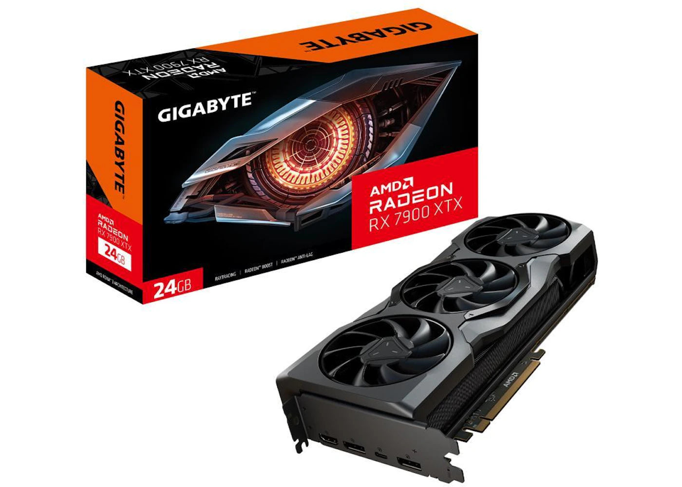 AMD GIGABYTE Radeon RX 7900 XTX 24GB Graphics Card GV-R79XTX-24GC-B