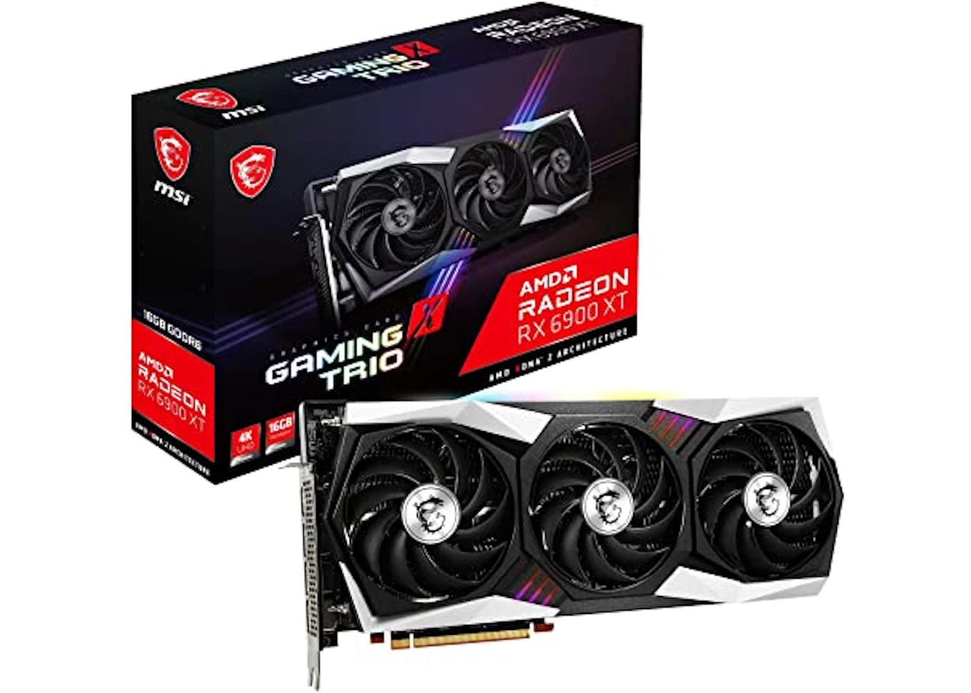 AMD MSI Radeon RX 6900 XT GAMING X Trio 16G Graphics Card (Radeon-RX-6900-XT-GAMING-X-TRIO-16G)