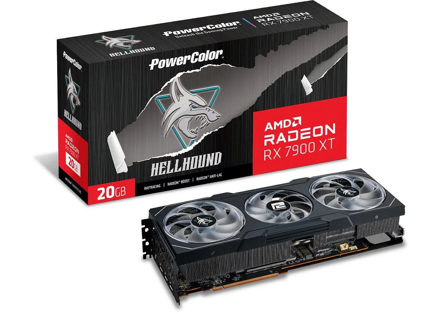AMD PowerColor Hellhound Radeon RX 7900 XT 20GB OC Graphics Card RX7900XT 20G-L/OC