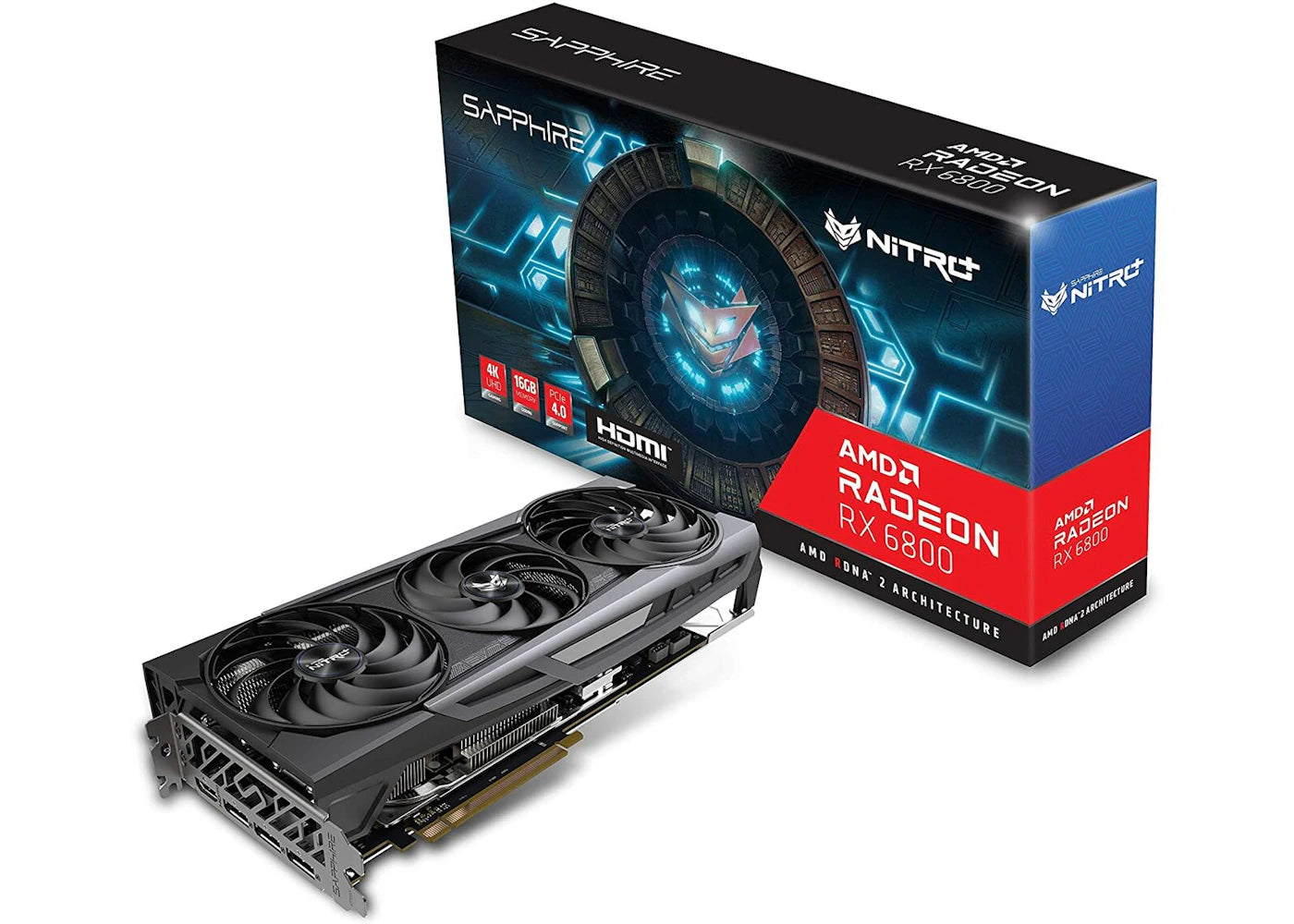 AMD SAPPHIRE NITRO+ Radeon RX 6800 16GB Graphics Card (11305-01-20G)