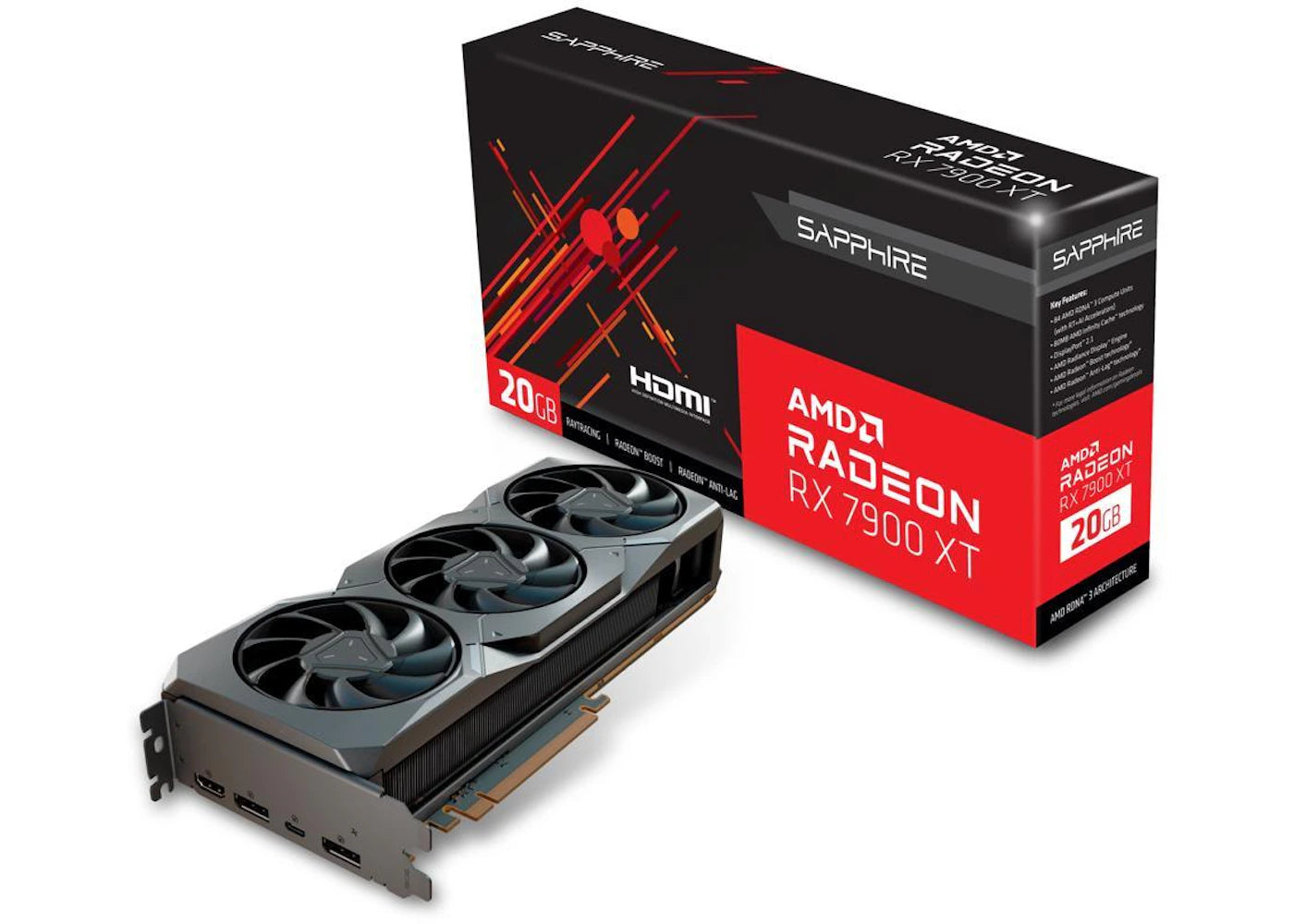 AMD SAPPHIRE Radeon RX 7900 XT 20GB Graphics Card 21323-01-20G