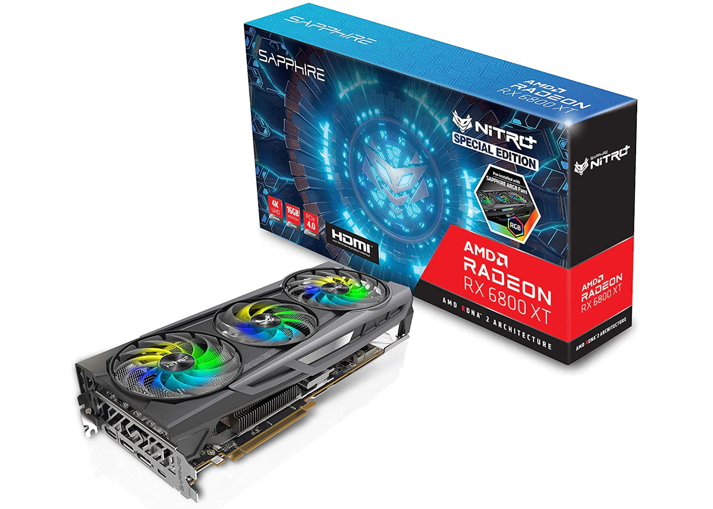 AMD Sapphire Nitro+ Radeon RX 6800 XT 16G Graphics Card (11304-01-20G)