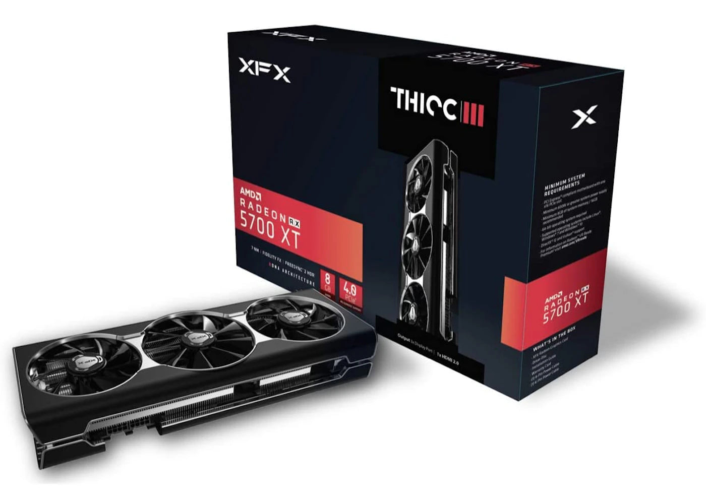 AMD XFX Radeon RX 5700 XT THICC III 8GB Graphics Card (RX-57XT8TFD8)