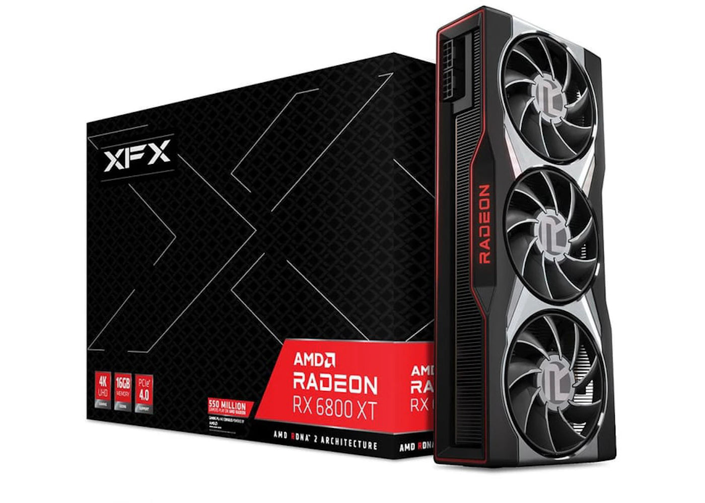 AMD XFX Radeon RX 6800 XT Gaming 16G Graphics Card (RX-68TMATFD8)