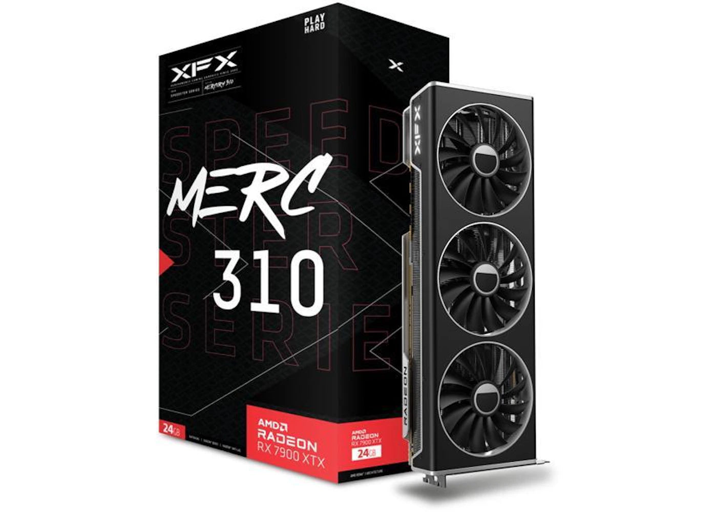 AMD XFX SPEEDSTER MERC310 Radeon RX 7900 XTX 24GB Graphics Card RX-79XMERCB9