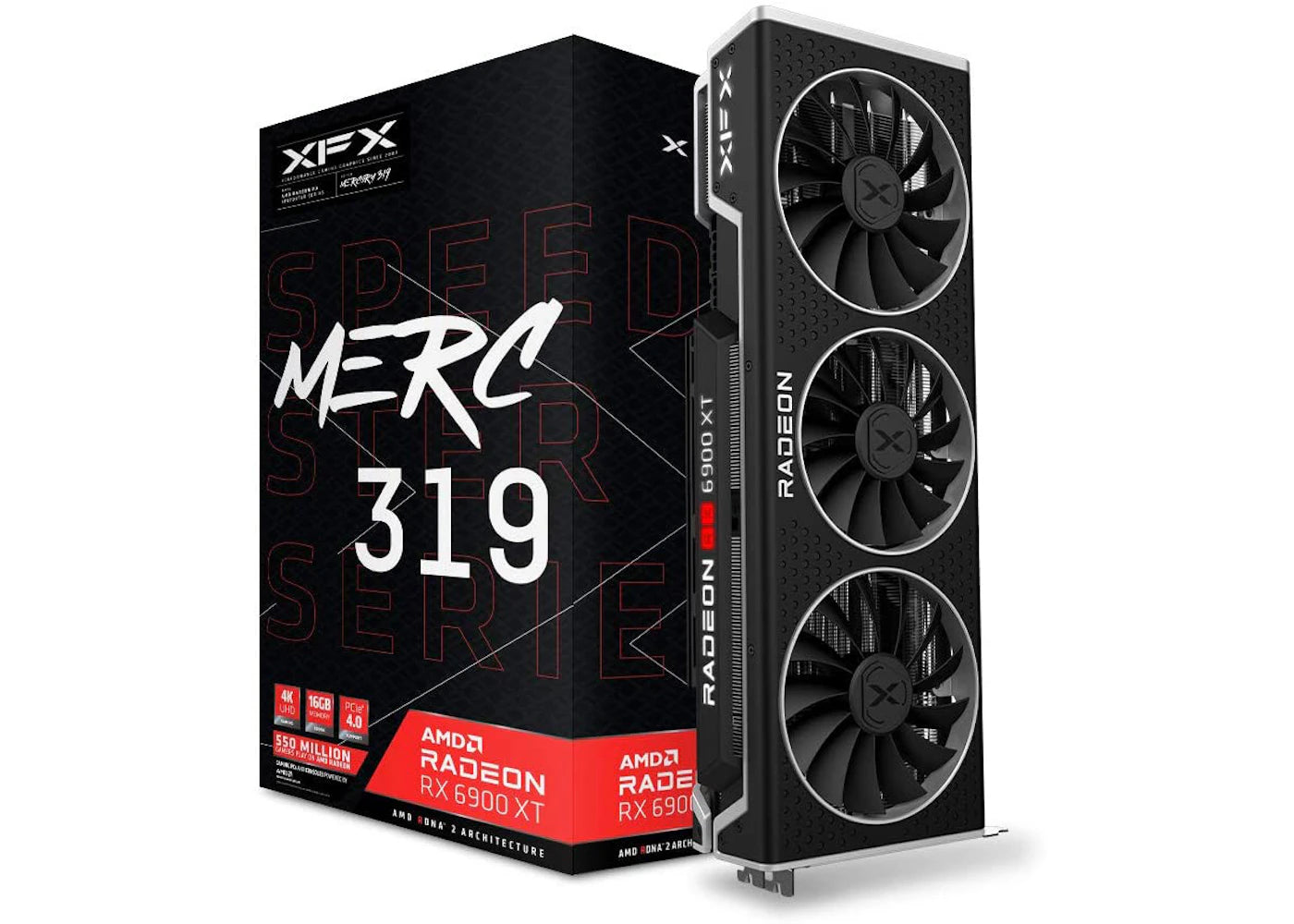 AMD XFX Speedster MERC 319 Radeon RX 6900 XT 16G Graphics Card (RX-69XTACBD9)
