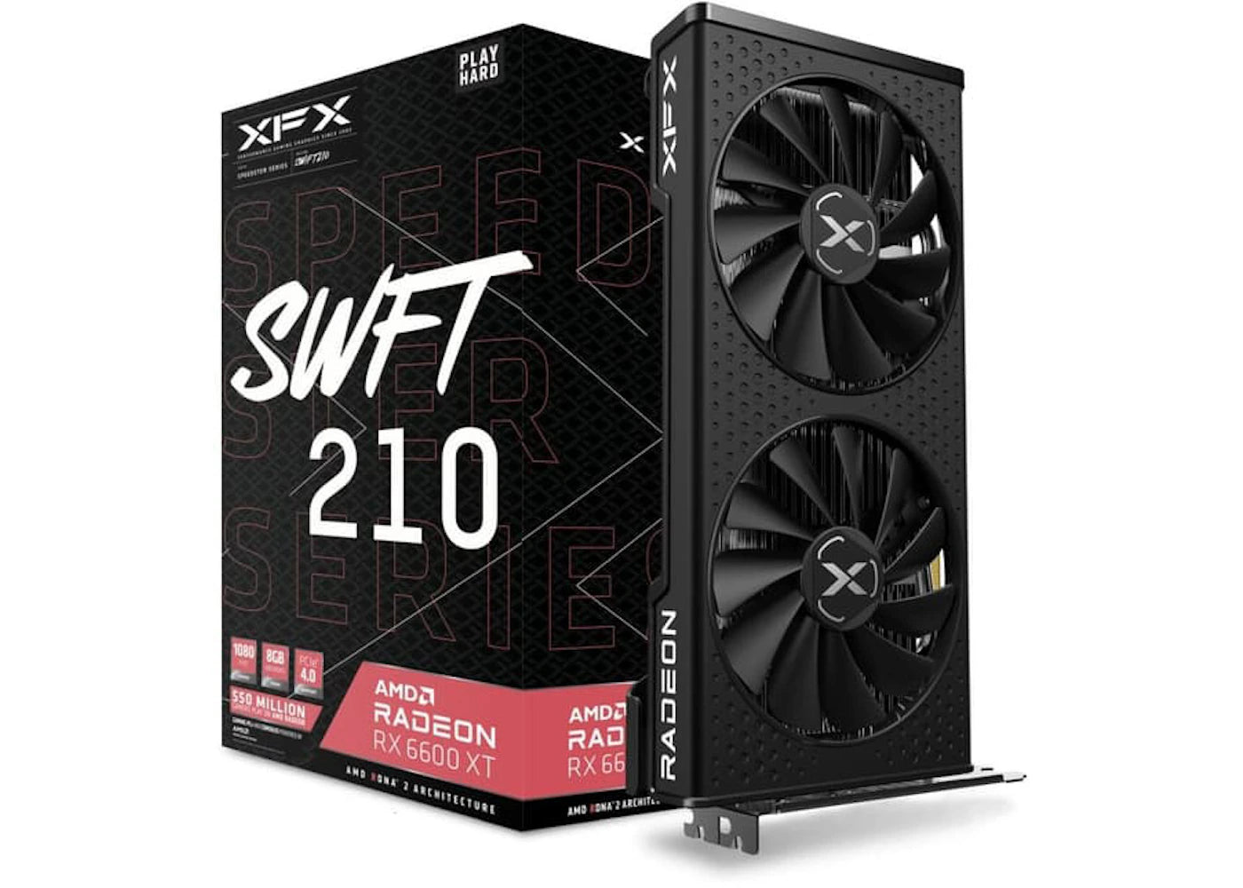 AMD XFX Speedster SWFT 210 Radeon RX 6600 XT 8G Graphics Card (RX-66XT8DFDQ)