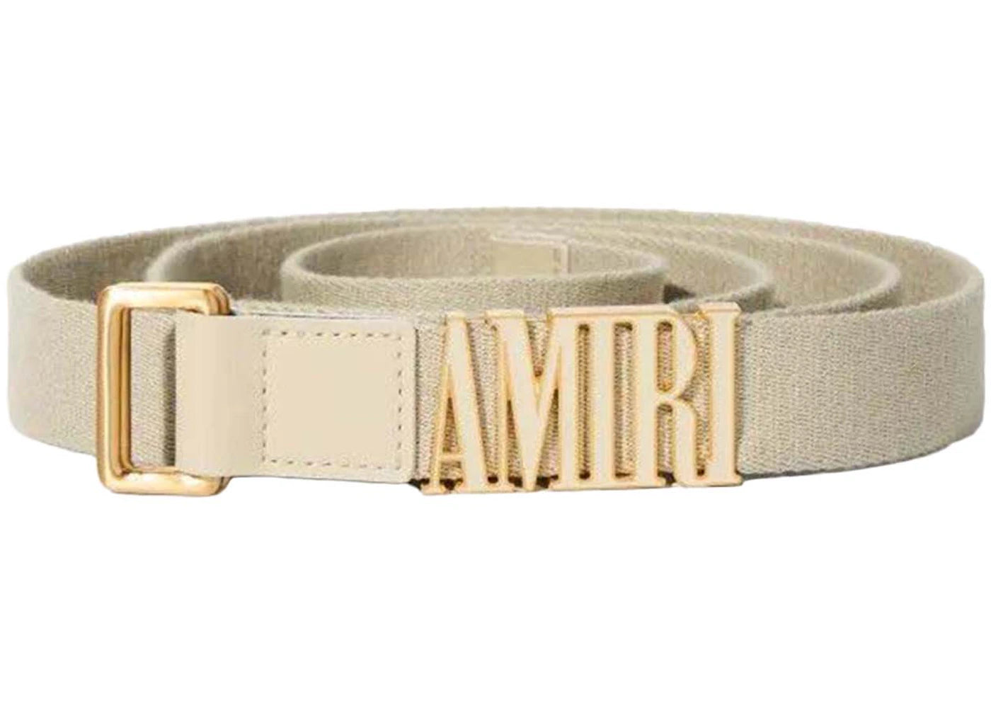 AMIRI 3CM Enamel Skater Belt Alabaster