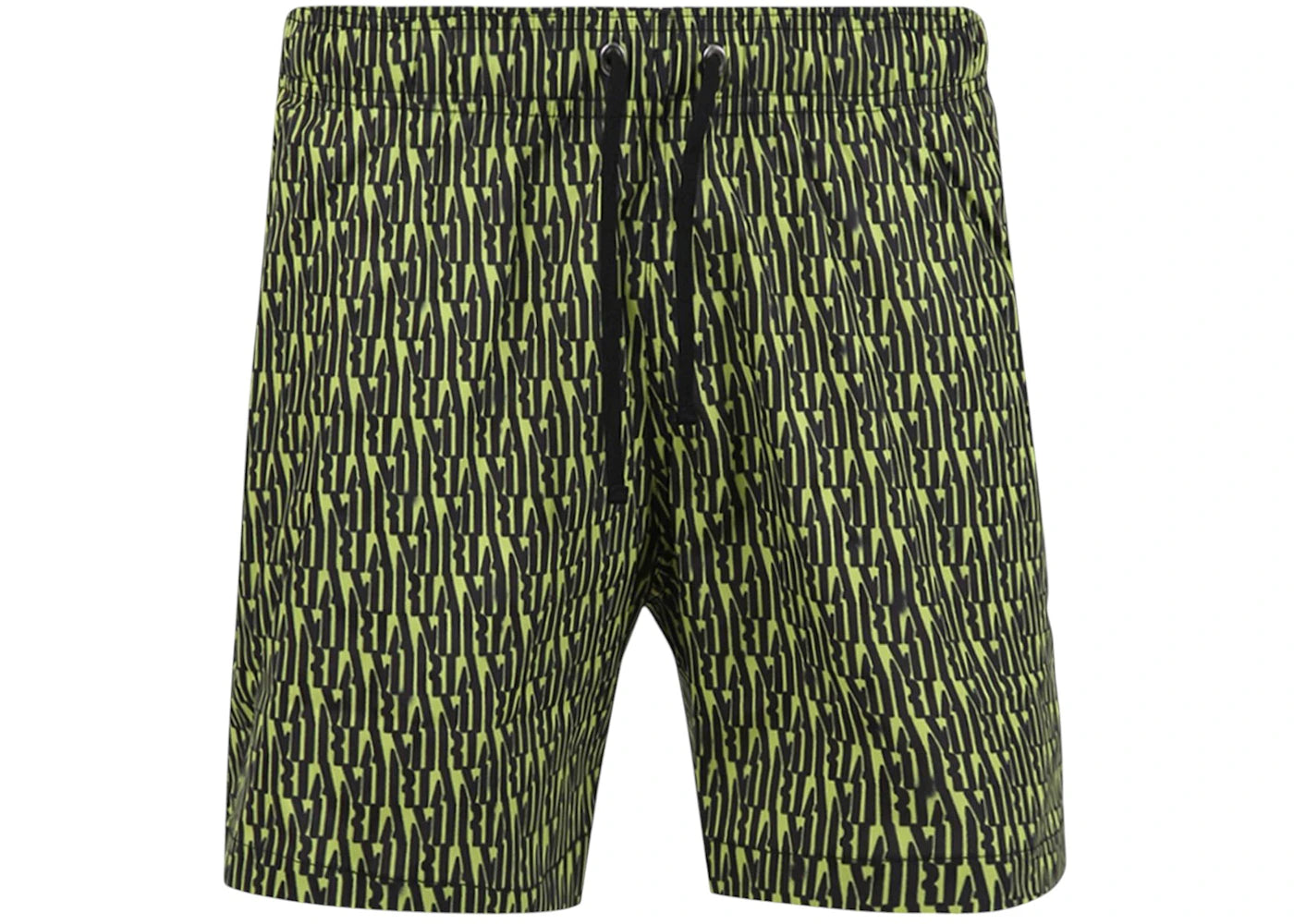AMIRI All Over Logo Swim Shorts Lime