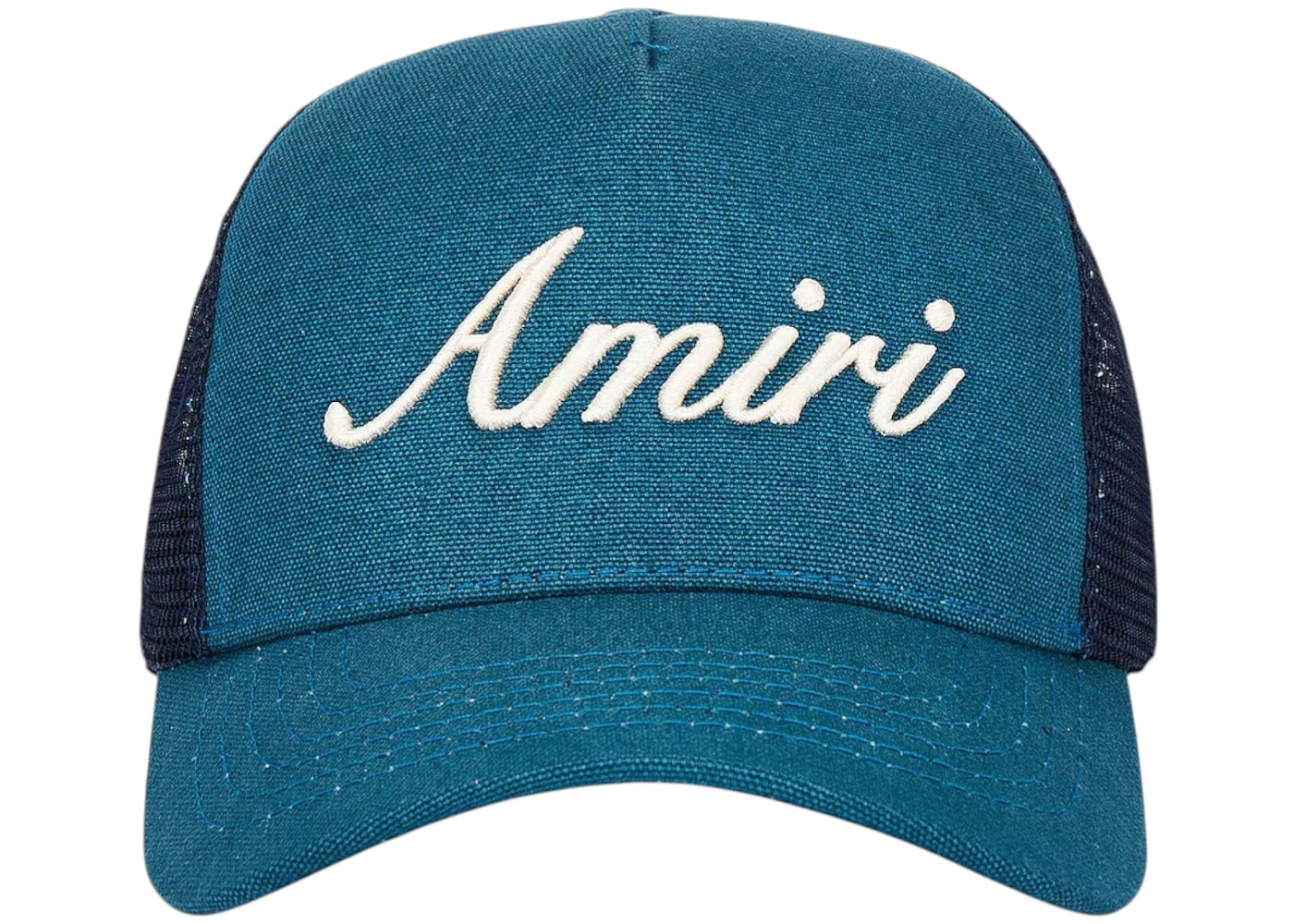 AMIRI Amiri Script Trucker Hat Teal