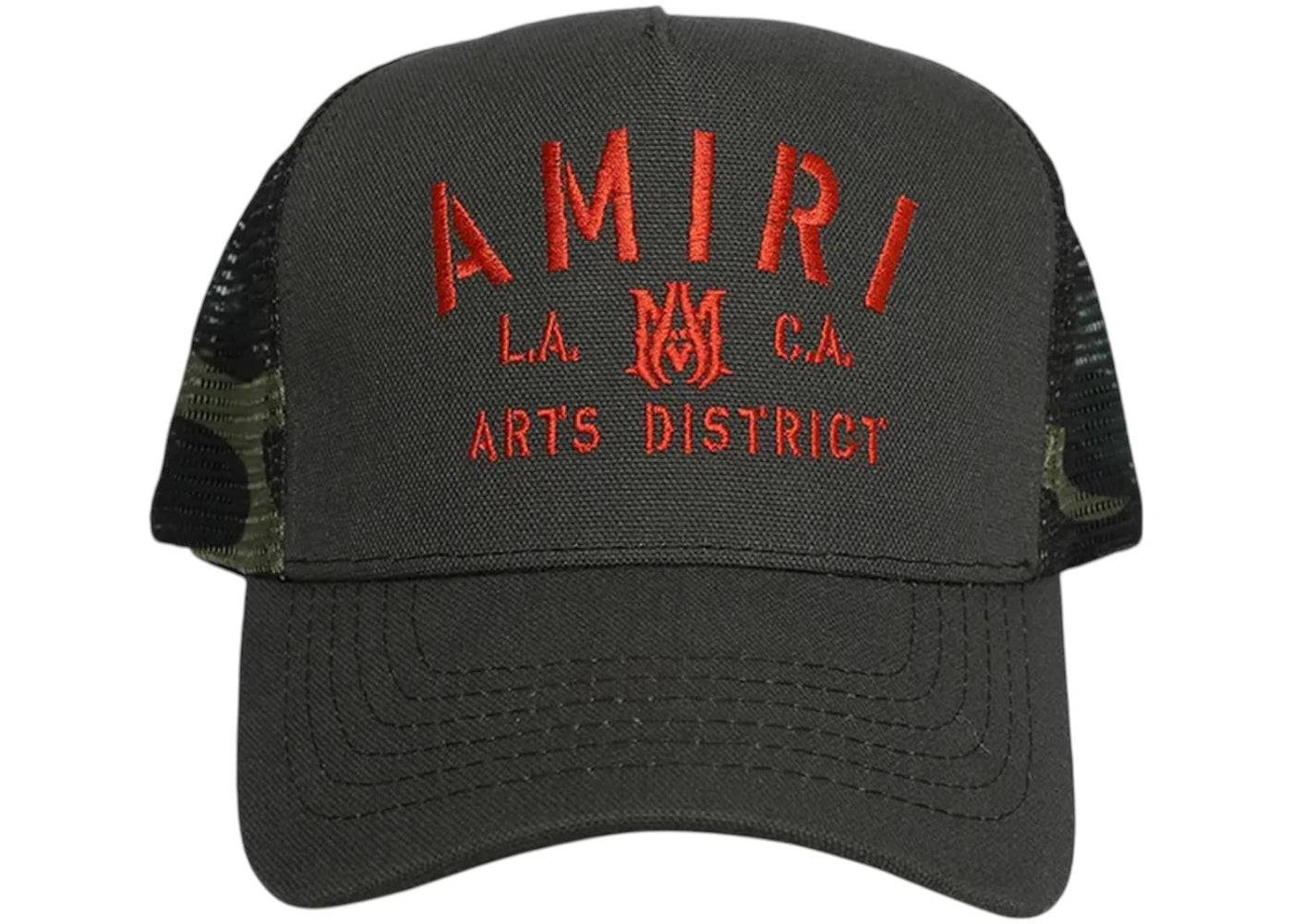 AMIRI Amiri Stencil Trucker Hat Military Green