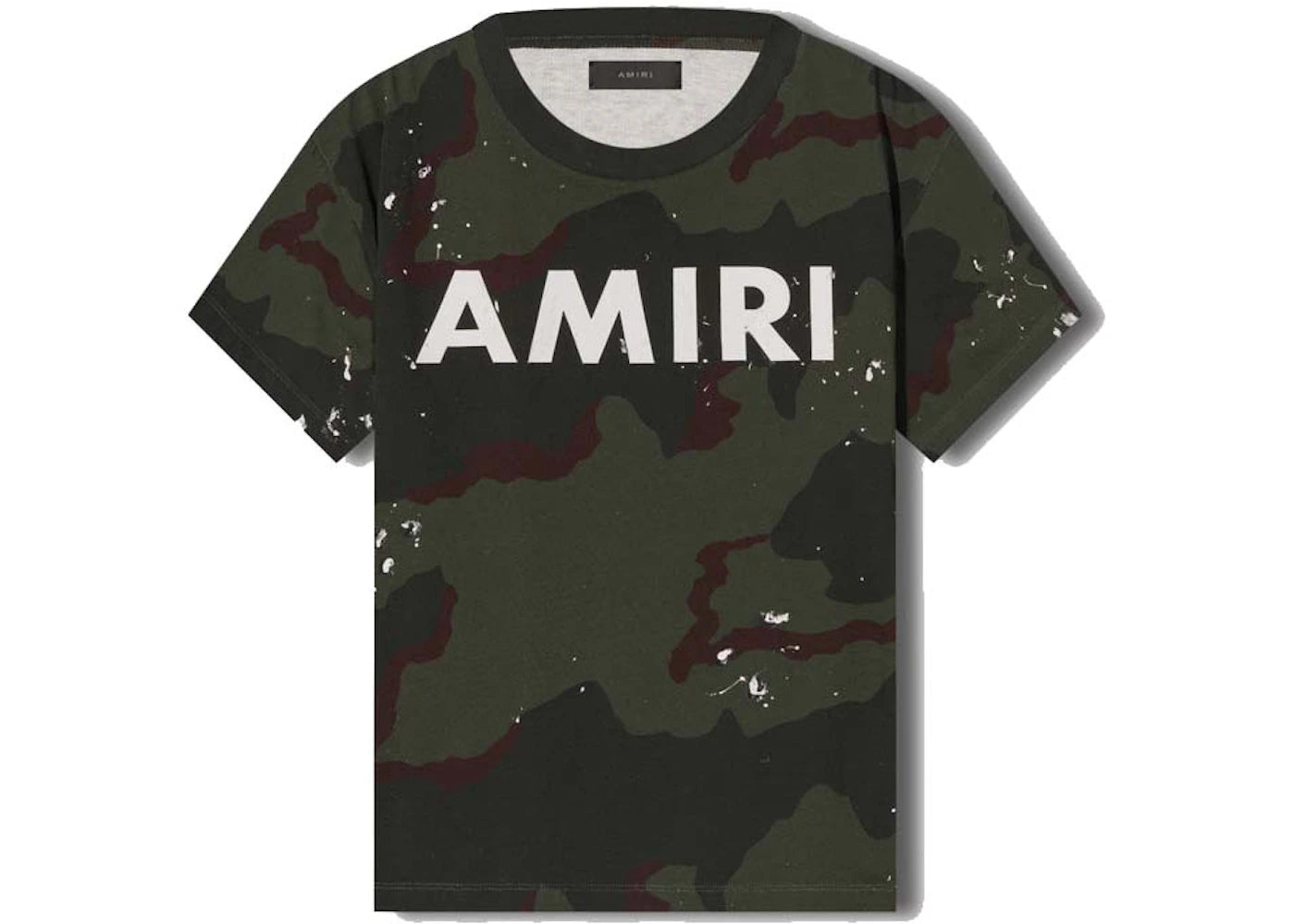 AMIRI Army Logo Tee T-shirt Army green