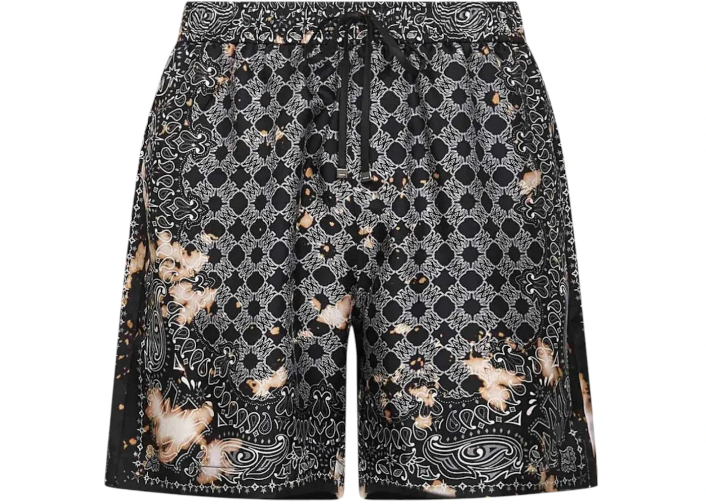 AMIRI Bleach Bandana Short Black