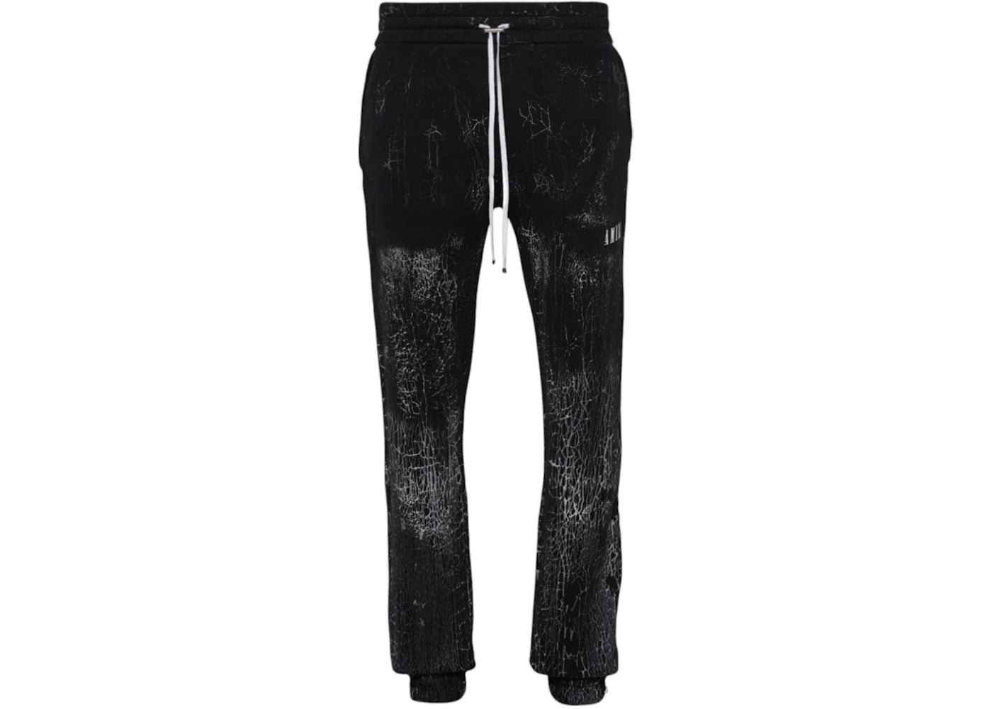AMIRI Cracked Dye Logo Pants Black