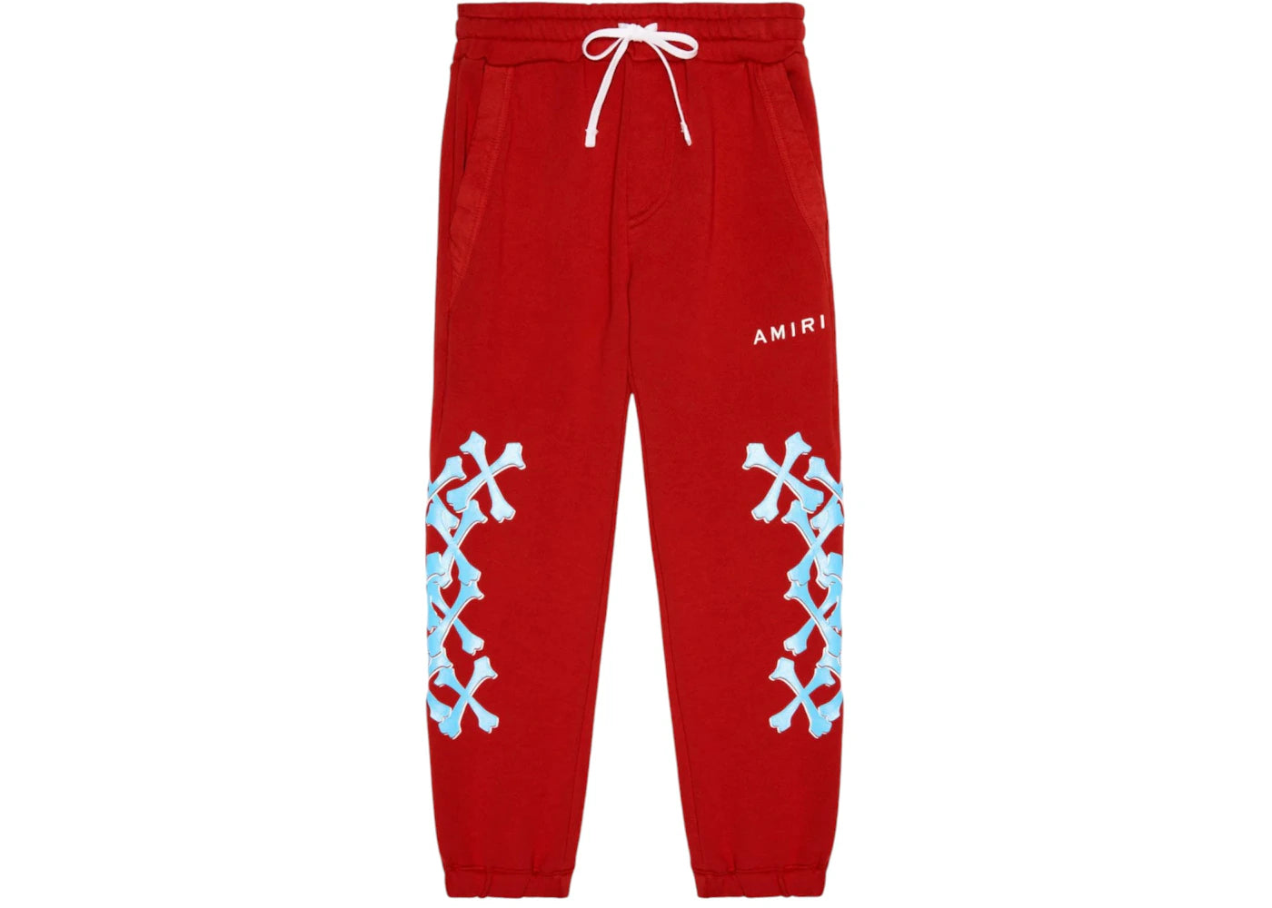 AMIRI Kids' Bones Graphic Sweatpants Red/Blue