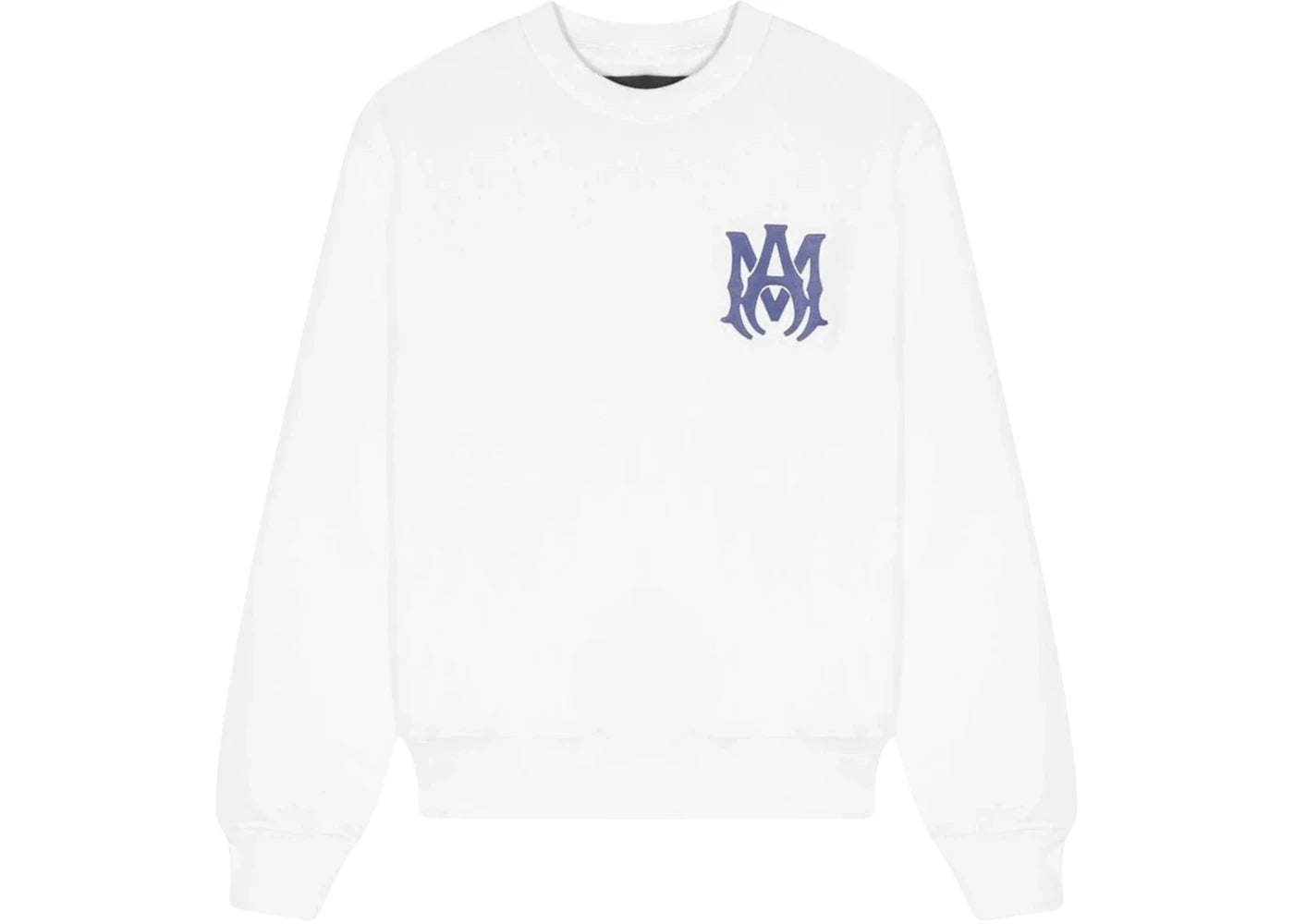 AMIRI Kids' MA Logo Crewneck White/Blue
