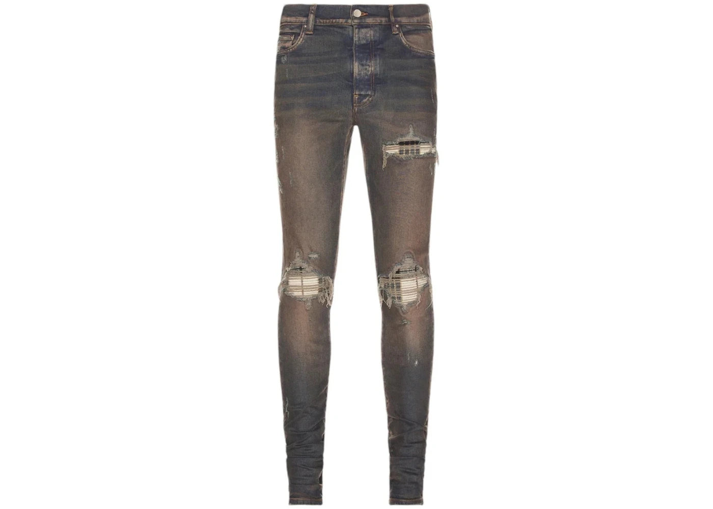 AMIRI MX1 Plaid Jeans Dark Indigo
