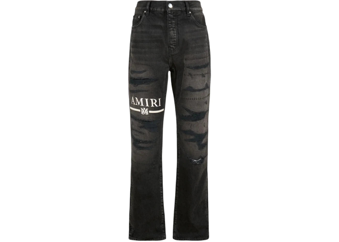 AMIRI Ma Bar Logo Straight Jean Black