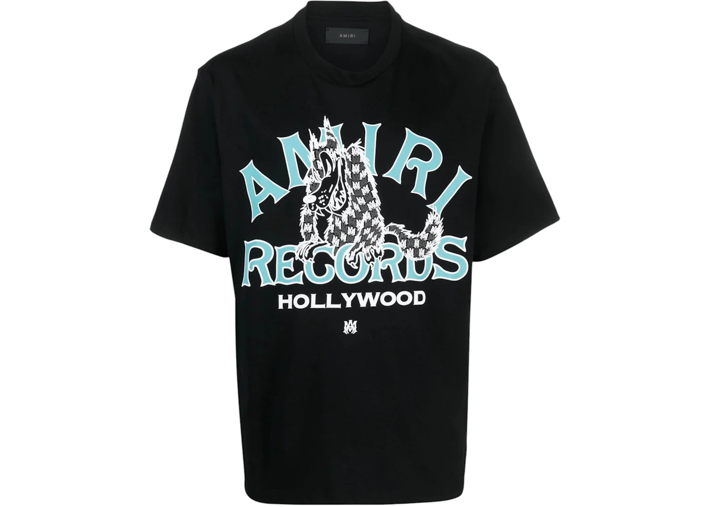 AMIRI Records Wolf Tee Black
