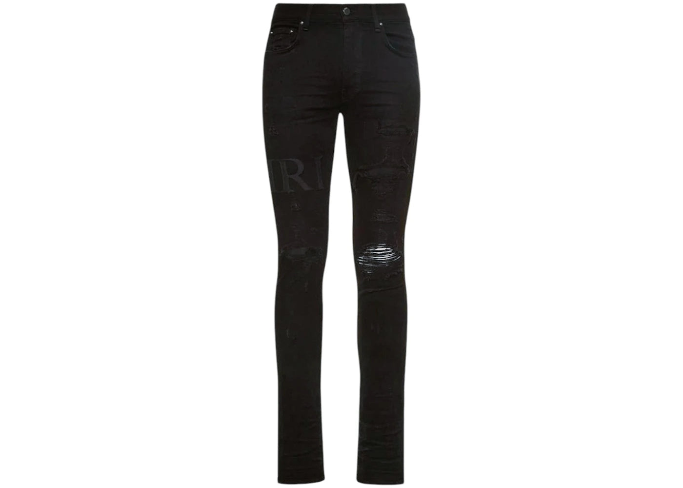AMIRI Serif Logo Jeans Black