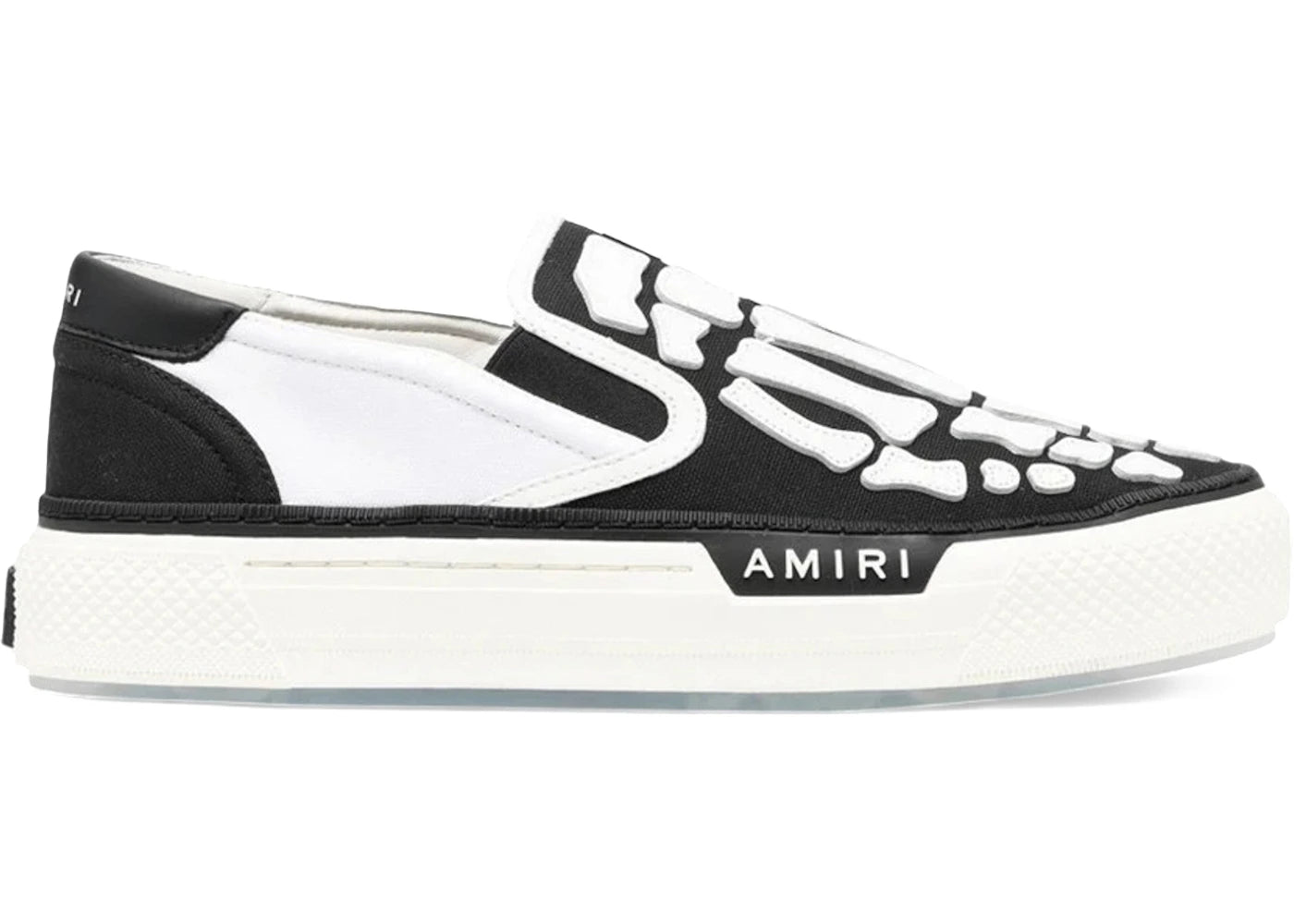 AMIRI Skel Top Slip-On Black White